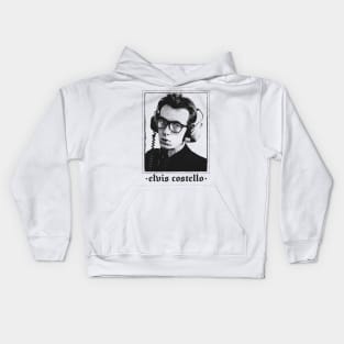 Elvis Costello Vintage Look Punksthetic Kids Hoodie